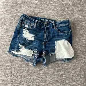 American Eagle High Rise Shortie shorts